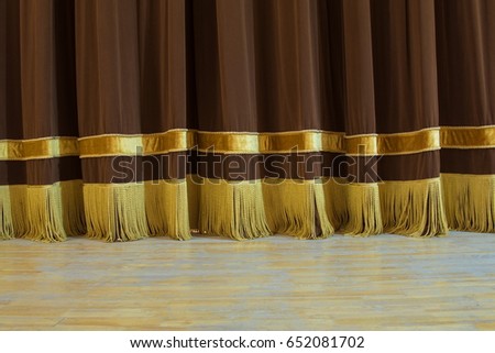 scene, a curtain theater