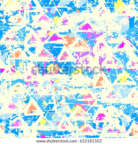 Seamless brushpen textile doodle pattern grunge texture.Trendy modern ink artistic design with authentic,unique scrapes, watercolor blotted background for a logo, cards, invitations, posters, banners.