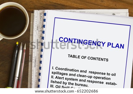 Contingency plan Royalty-Free Stock Photo #652202686
