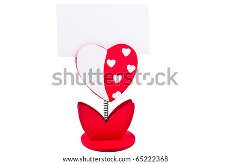 Love heart Business card holder