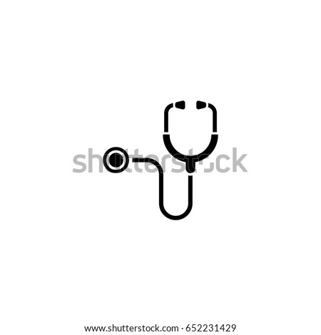 stethoscope vector icon Royalty-Free Stock Photo #652231429