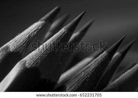 Black and white pencil
