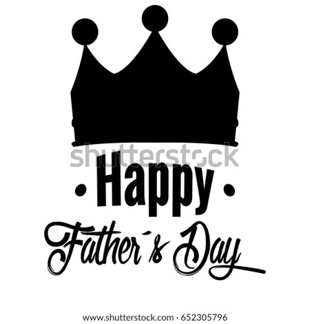 Happy fathers day graphic design, Vectro illustration