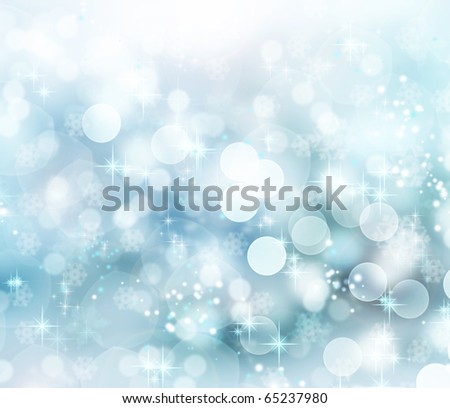 Abstract Winter background  bokeh