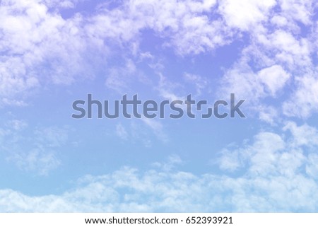 Pastel gradient clouds and pastel color of sky. For retro sky clouds background concepts