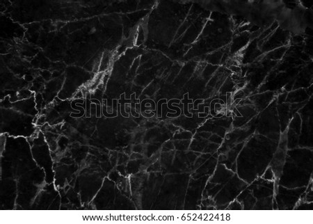 Black and dark marble texture shot through with subtle white veining (Pattern for backdrop or background, Can also be used create surface effect to architectural slab, ceramic floor and wall tiles)
