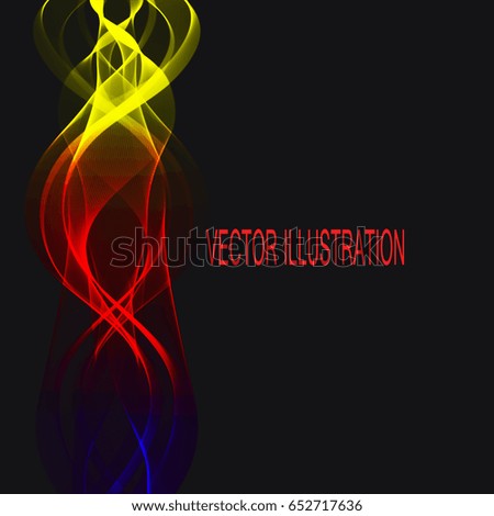 Bright and colorful element for your design. Illustration in black,red,yellow and blue colors.Vector illustration.