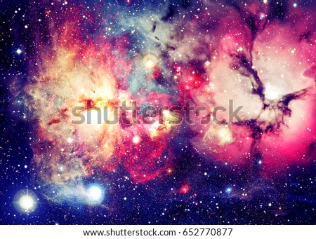 Bright galaxy in deep space. Elements of this Image Furnished by NASA