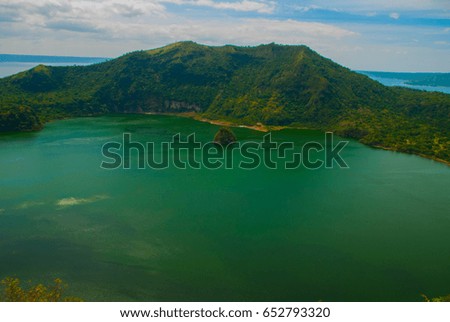 Taal Volcano in Tagaytay, Vulcan Point. Philippines. Luzon Island