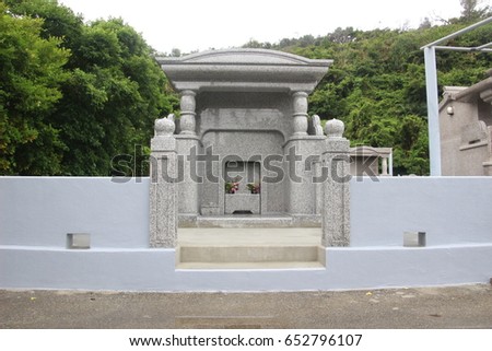 Okinawa traditional big grave ,Japan.