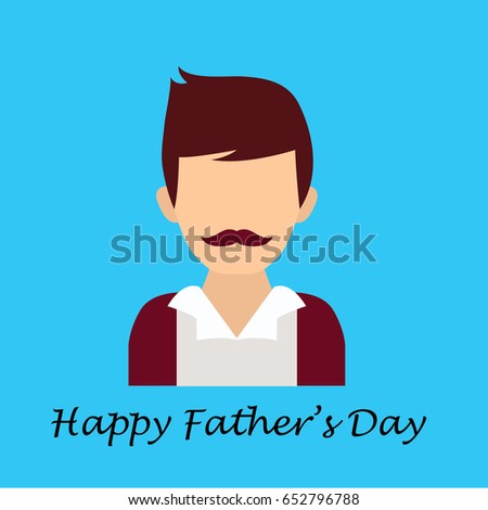 Happy Father's day celebration flat design