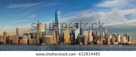 Lower Manhattan skyline of New York City