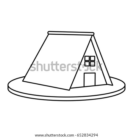 triangular house or home icon image