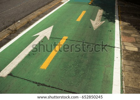 Bicycle routes are used for bicycles to protect safety