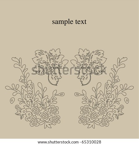 Vector line drawing patterns background .