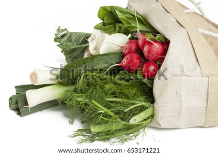 Fresh organic vegetables