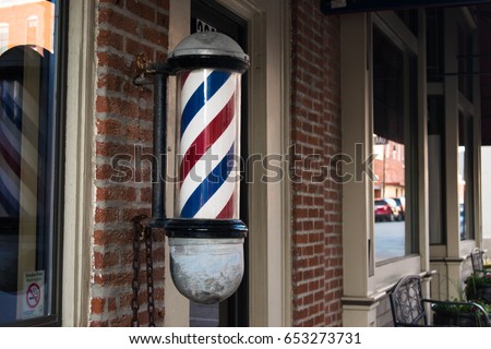 The Barber Pole Royalty-Free Stock Photo #653273731
