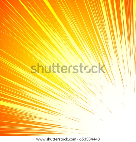 Vivid colorful background with starburst (sunburst)-like motif. Abstract radial lines fading into background. Easy to change colors (only 2 color)