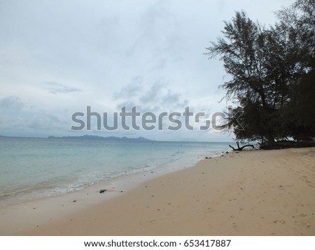 Beautiful beach, clear water suitable for swimming.