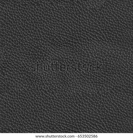 Luxury black leather texture. Seamless square background, tile ready. High resolution photo.
