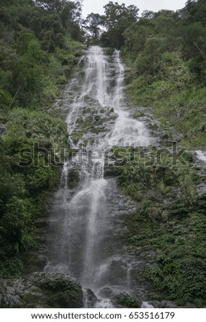Beautiful Langanan Waterfall, Poring, Ranau.