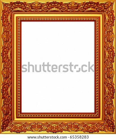 Isolated wooden Photo Frame