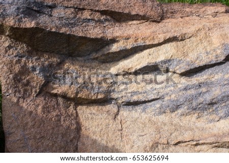 Layers of Iron Rich Rock Texture
