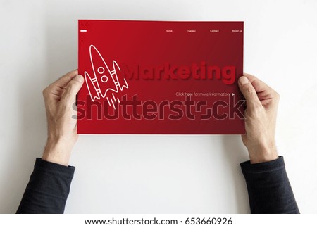 Hands holding network graphic overlay banner