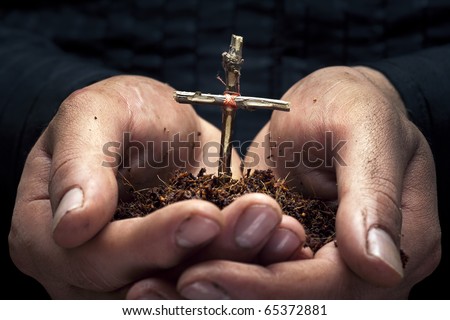 Cross in the hands