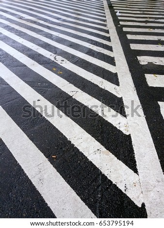 Crosswalk ,Black and white