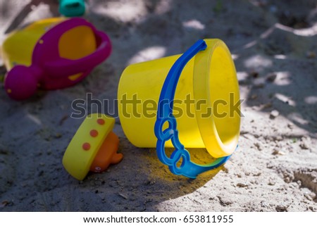 toys in the sandbox