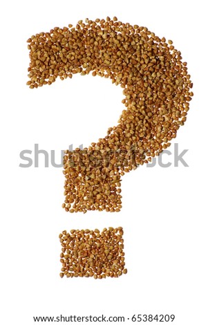 Question mark in buckwheat seeds