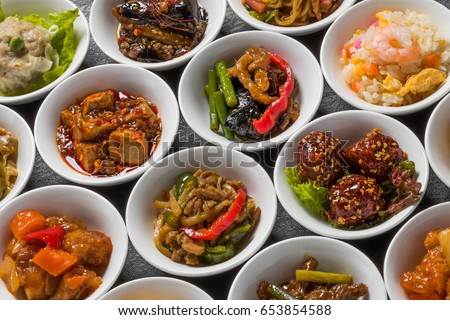 Group picture of Chinese cuisine