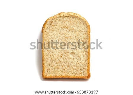 Sliced fresh bread isolated