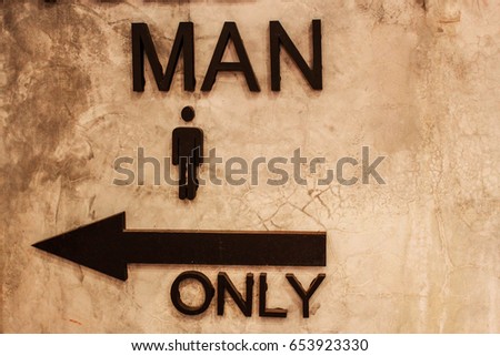 Man only