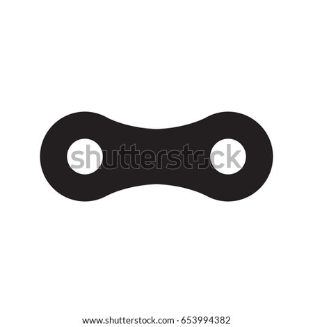 Bicycle chain, Isolate, vector illustration,  on a white background.