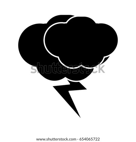 clouds and bolt icon