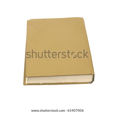 Yellow book isolated on white background