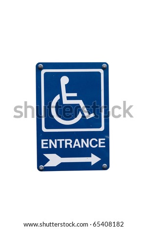 Parking for disabled or wheelchair space, on white background.