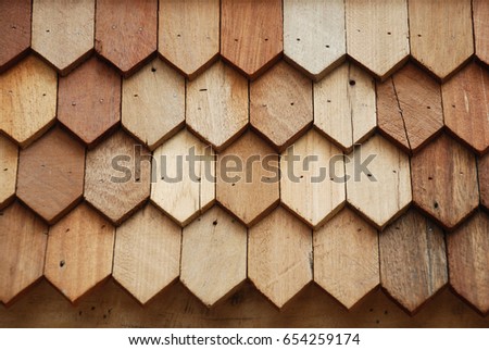 Wood wall.
