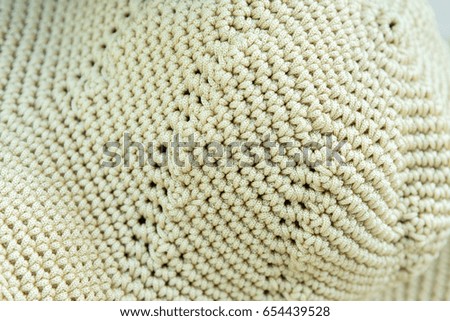 texture of Wool hat
