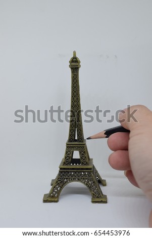 Drawing  Eiffel Tower