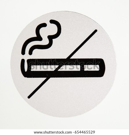 no smoking area sign