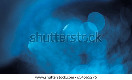 Bokeh blue background abstract
