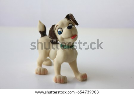 Happy dog resin doll 