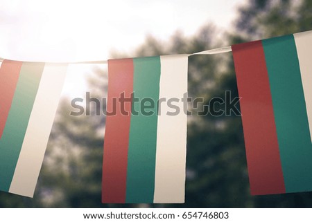 Bulgaria flag pennants