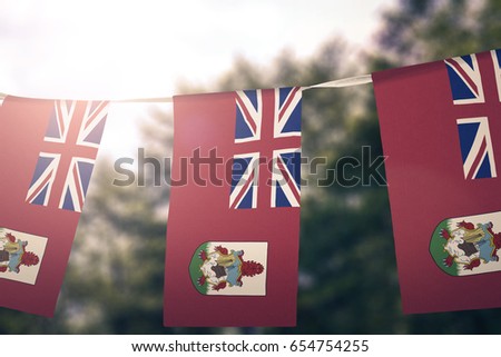 Bermuda flag pennants