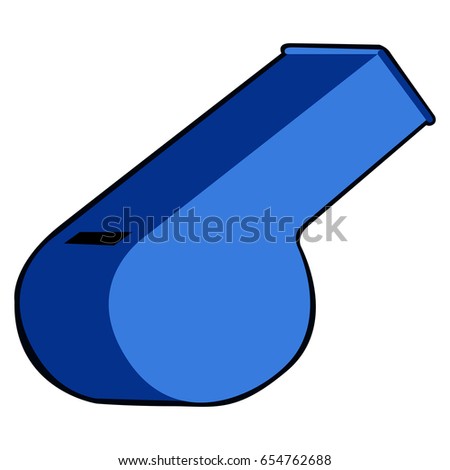 Isolated whistle on a white background, Vector illustration
