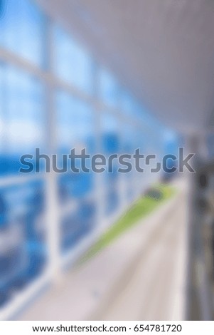 blur office building interior