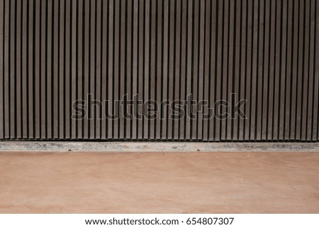 Vertical wooden wall